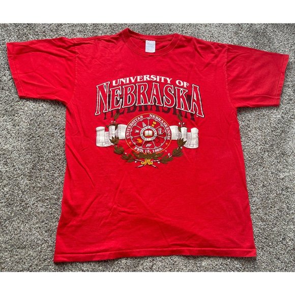 Vintage 90’s Men’s XL University of Nebraska Cornhuskers Huskers T-Shirt - Picture 1 of 6